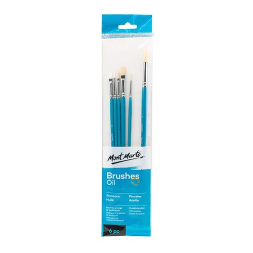 MONT MARTE GALLERY SERIES Brush Set for Oil Paints 6pc